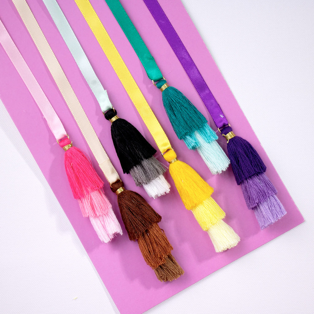 Mini borlas Luxe para encuadernado 6 pz quelli