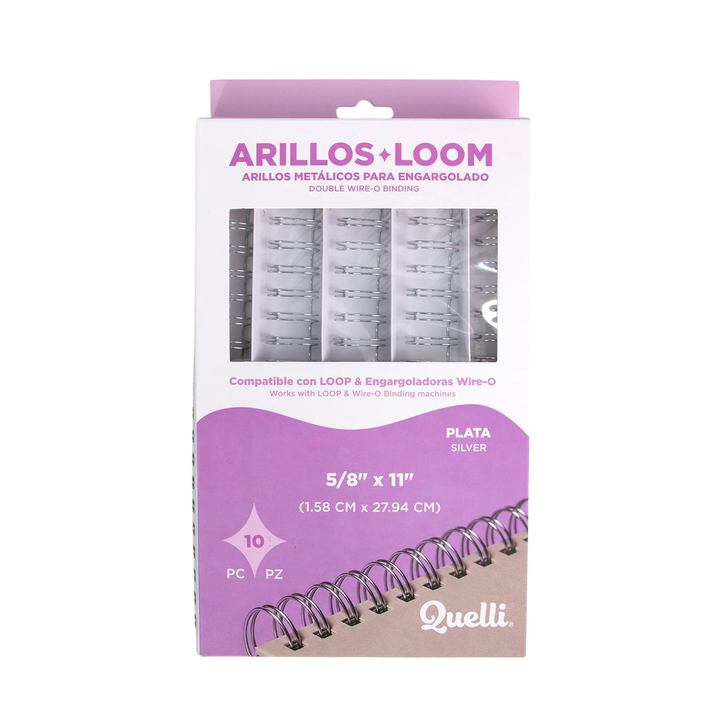 Arillos 5/8" plata 10 pz quelli