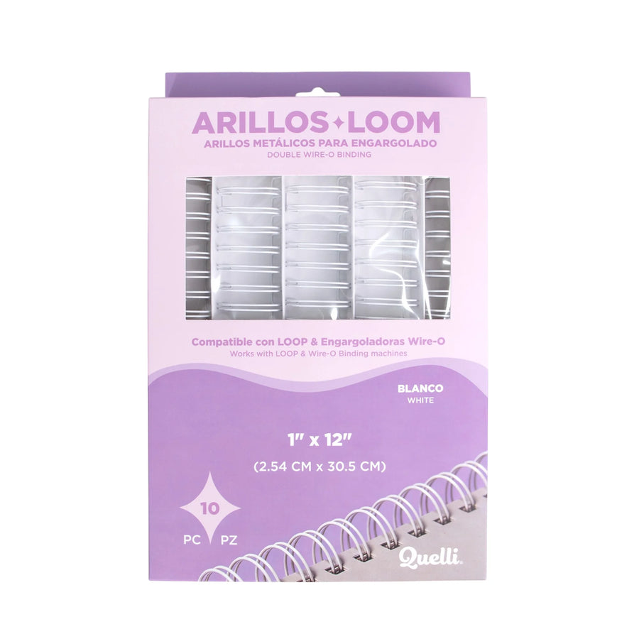 Arillos 1" blanco 10 pz quelli