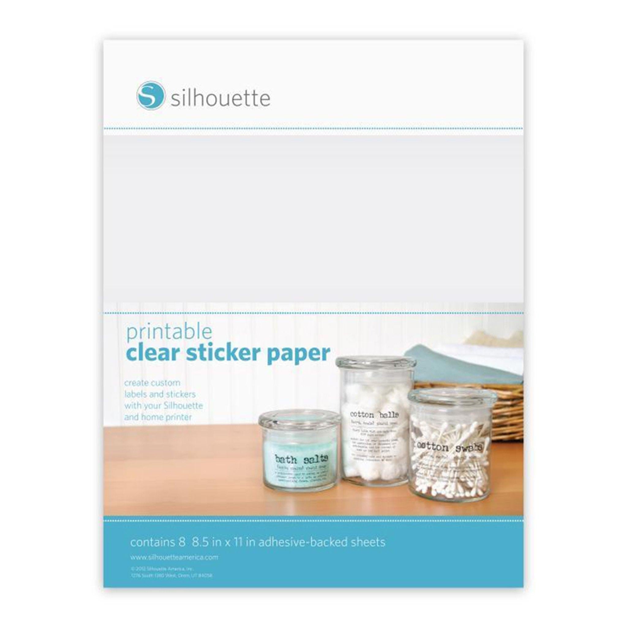 Papel Adhesivo Imprimible Silhouette