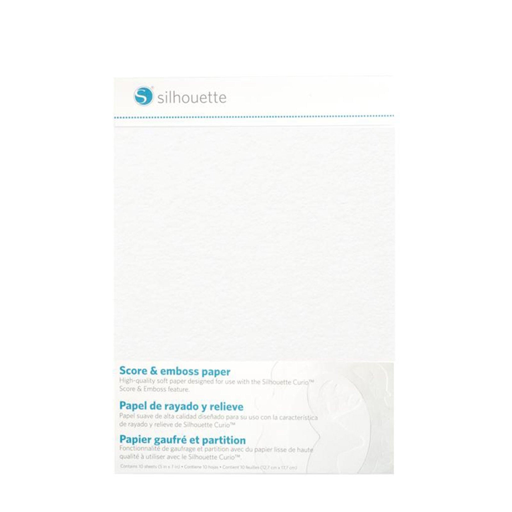 Papel para Relieve Silhouette 10 Hojas 5´´ x 7´´