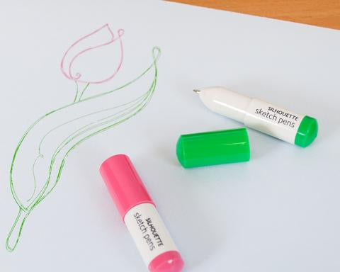 Kit de Plumas Negras y Blancas para Plotter Silhouette